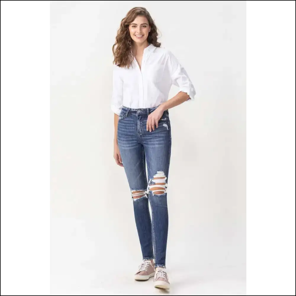 Transform your Outfit with Lovervet Hayden High Rise Skinny Jeans β Denim Euphoria! ππ - on Sale Worldwide Shipping