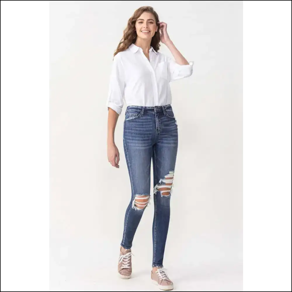 Transform your Outfit with Lovervet Hayden High Rise Skinny Jeans β Denim Euphoria! ππ - on Sale Worldwide Shipping