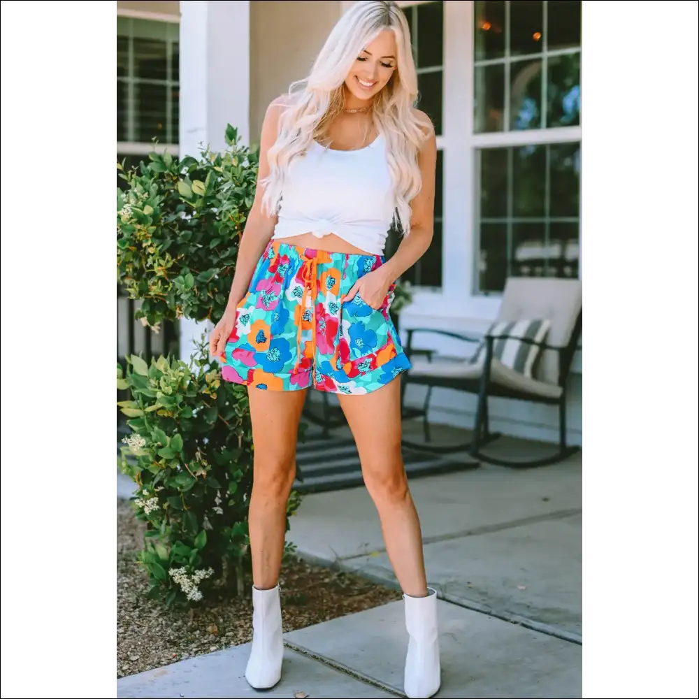 Trendy Drawstring High Waist Shorts for Stylish Women - on Sale Worldwide Shipping