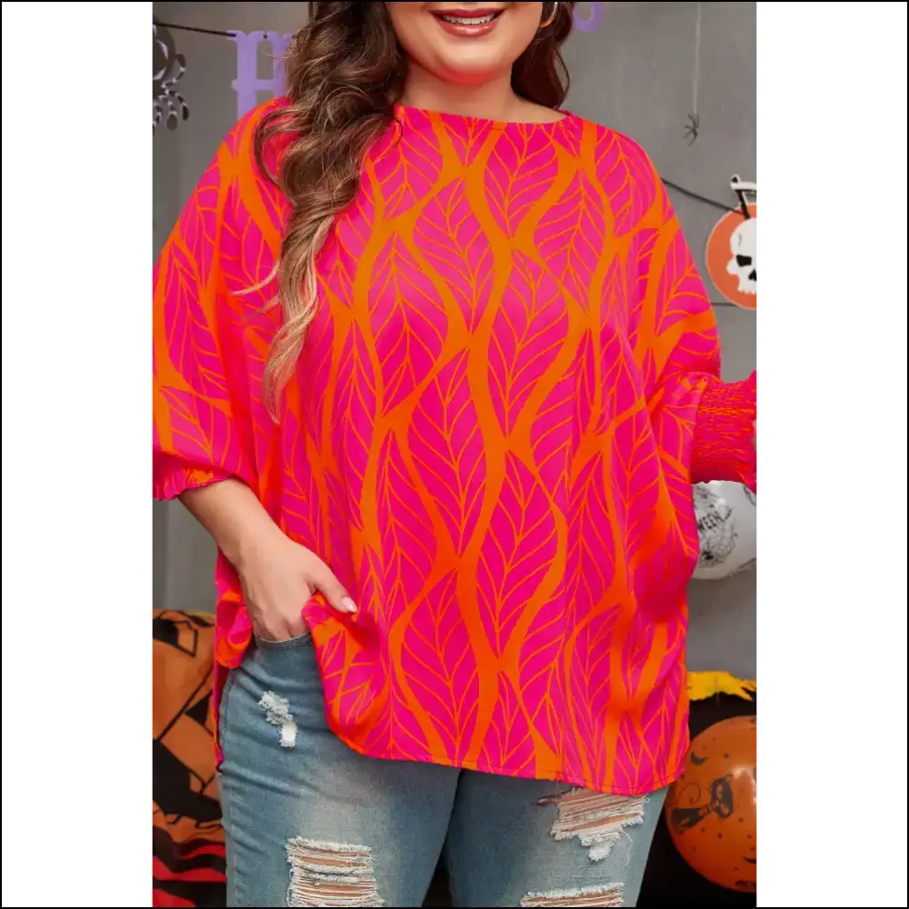 Tropical Bliss Smocked: Finally a Top that Fits my Island Dreams! 🌴 Needful Things - Rose / 1x - Plus Size Tops on Sale Worldwide Shipping