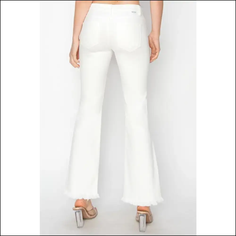 Tummy Control Crop Flare: Embrace Curves with a Side of Sass! ππ - Jeans on Sale Worldwide Shipping