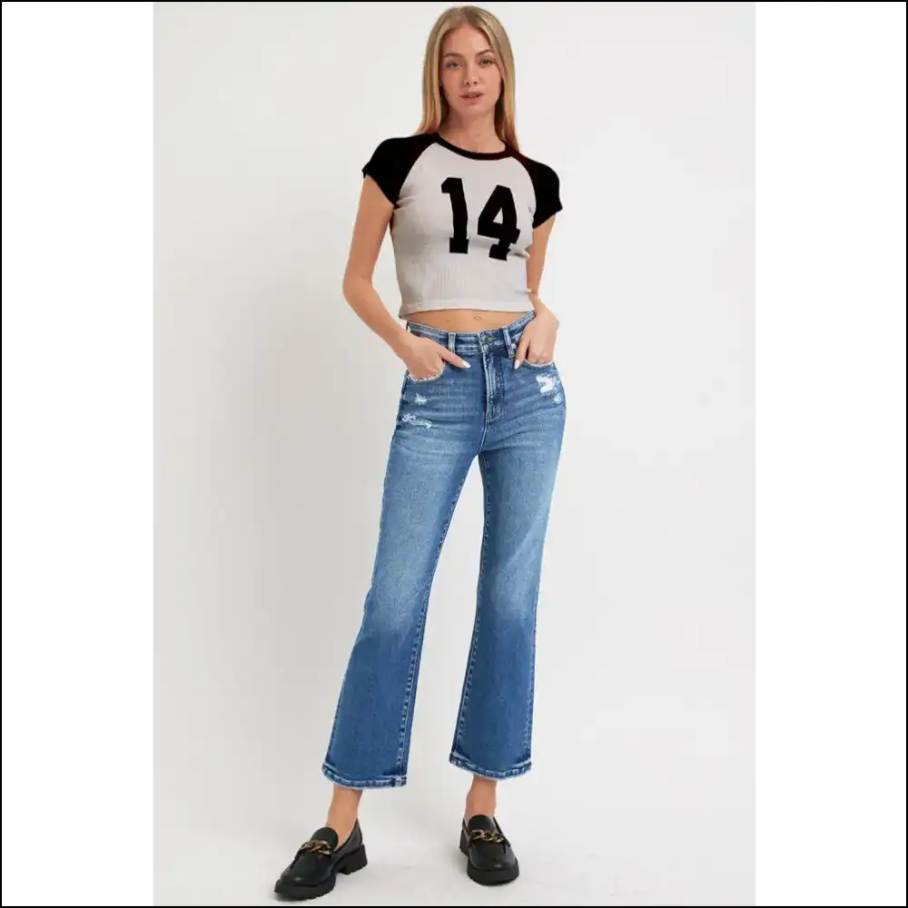 Tummy Control High Rise Jeans: Because who Needs Abs when you have Style? ππ - Jeans on Sale Worldwide Shipping