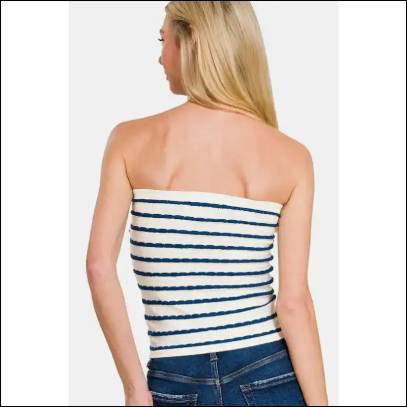 Twisted Sweetheart Neck Striped Tube Top - Tank Tops on Sale Worldwide Shipping