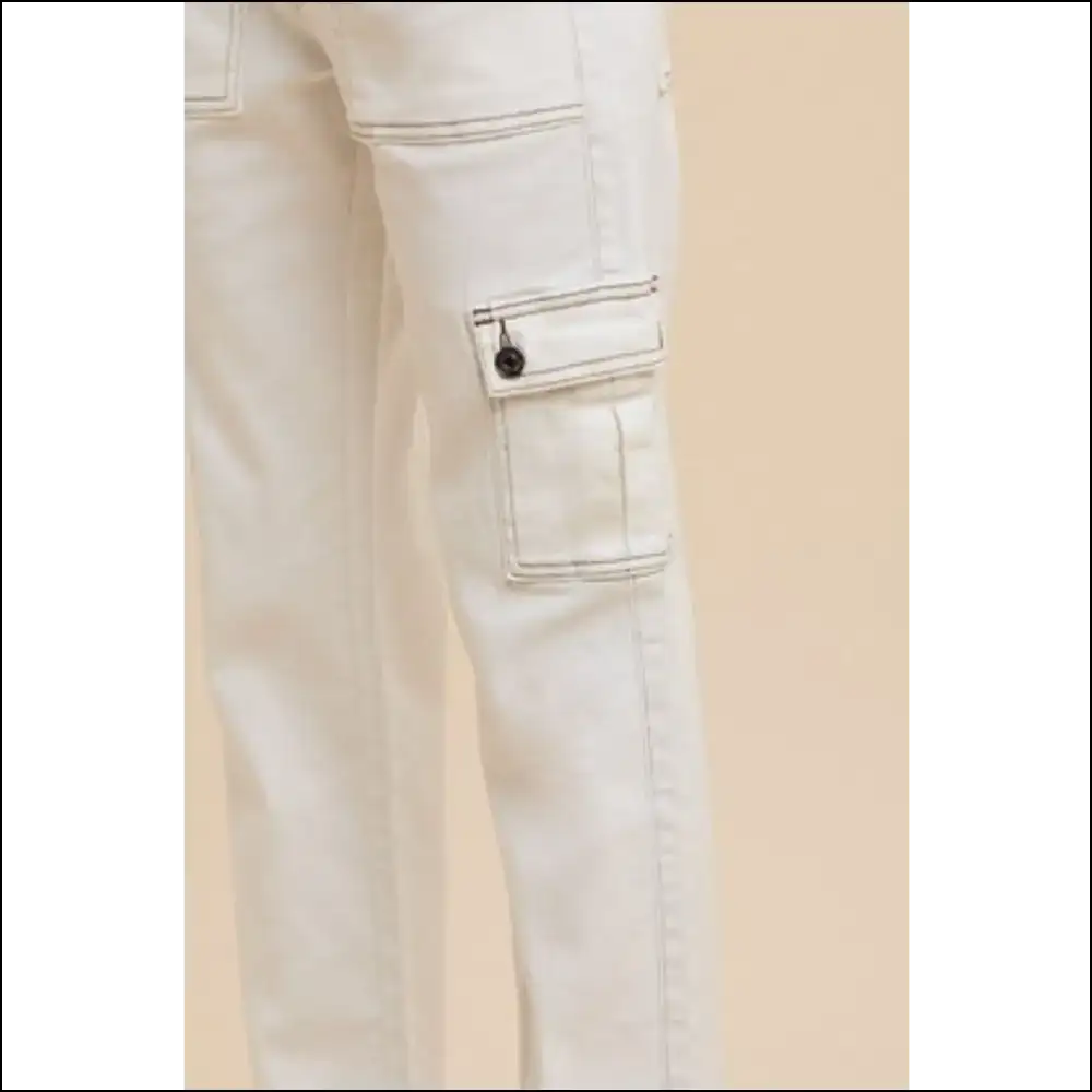 Unleash your Inner Boss Babe in Annie Wear Chic Straight Leg Cargo Jeans! π₯π - Jeans on Sale Worldwide Shipping