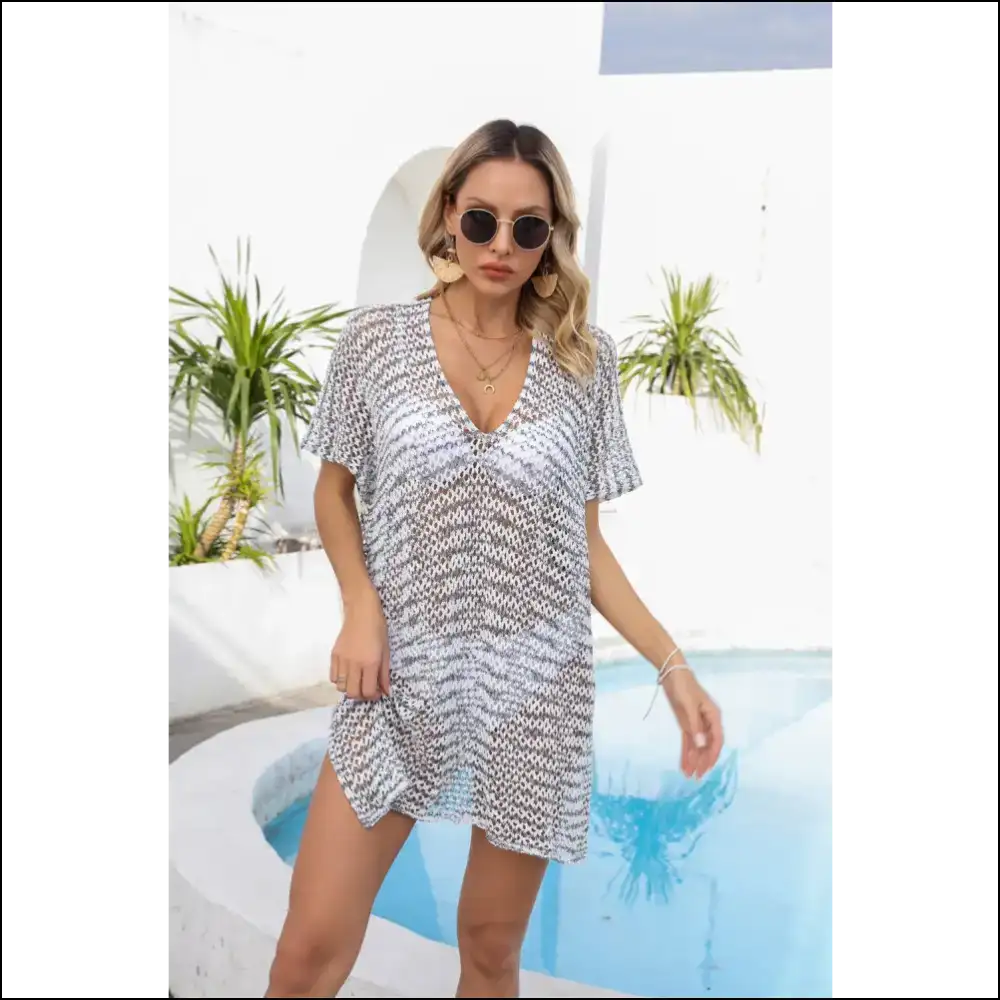 Unleash your Inner Diva with Angel Wings Openwork Cover-up Magic! ✨ - White / one Size - Cover-ups Swimwear on Sale Worldwide Shipping