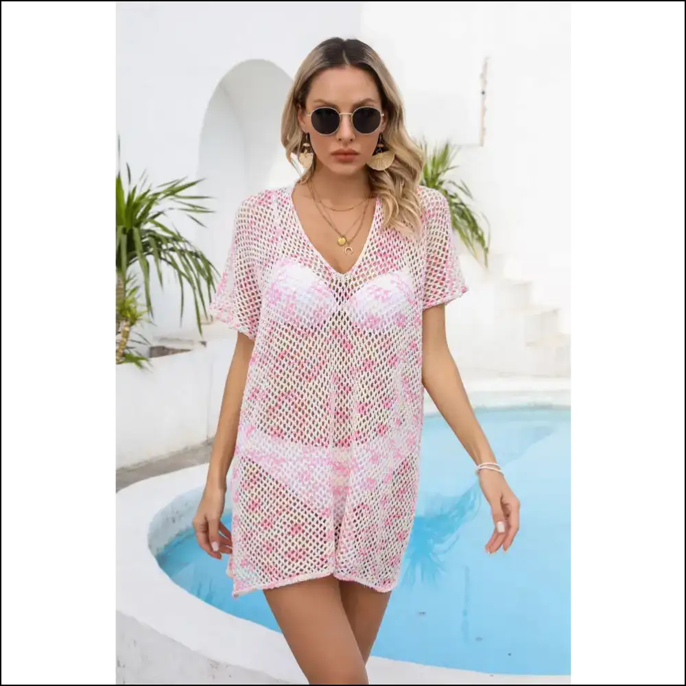 Unleash your Inner Diva with Angel Wings Openwork Cover-up Magic! ✨ - Cover-ups Swimwear on Sale Worldwide Shipping