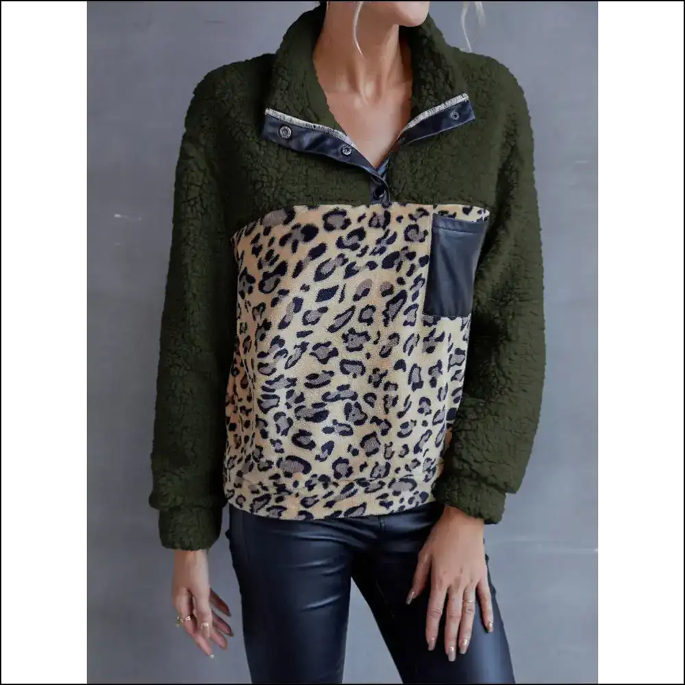 Unleash your Inner Diva with Ivy Lane Leopard Sweatshirt Queen of Cozy! πβ¨ - Sweatshirts & Hoodies on Sale Worldwide Shipping