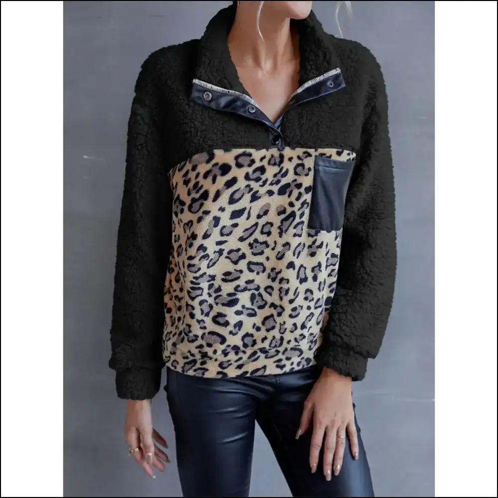 Unleash your Inner Diva with Ivy Lane Leopard Sweatshirt Queen of Cozy! πβ¨ - Sweatshirts & Hoodies on Sale Worldwide Shipping