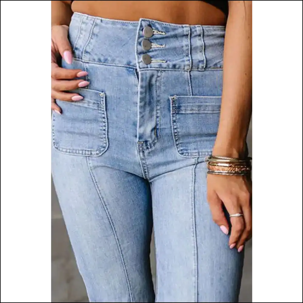 Unleash your Inner Diva with Needful Things High Waist Bootcut Jeans! - Jeans on Sale Worldwide Shipping