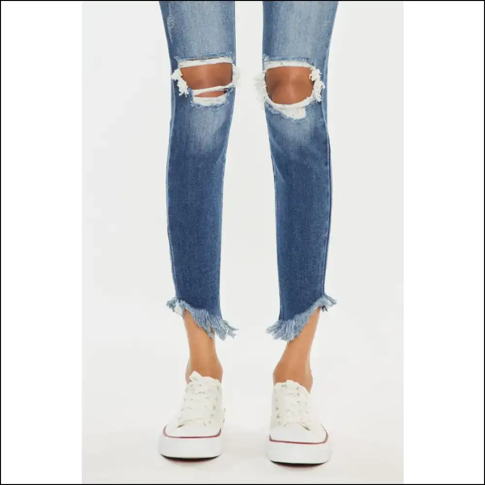 Unleash your Inner Fashionista in Kancan High Waist Distressed Jeans! πβ¨ - Jeans on Sale Worldwide Shipping