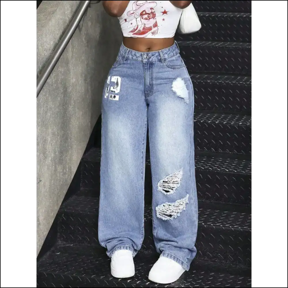 Unleash your Inner Fashionista with Needful Things Wide Leg Wonders! 😎✨ - Jeans on Sale Worldwide Shipping