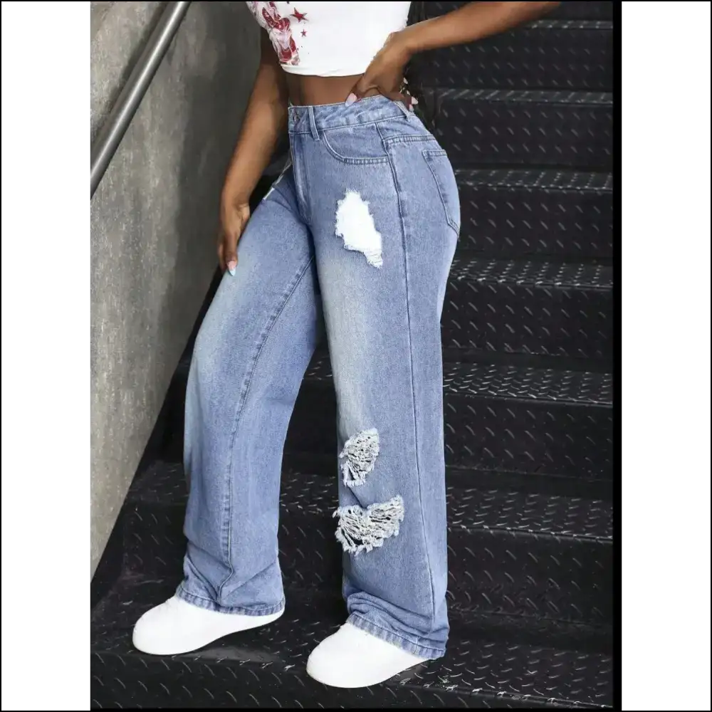 Unleash your Inner Fashionista with Needful Things Wide Leg Wonders! 😎✨ - Jeans on Sale Worldwide Shipping