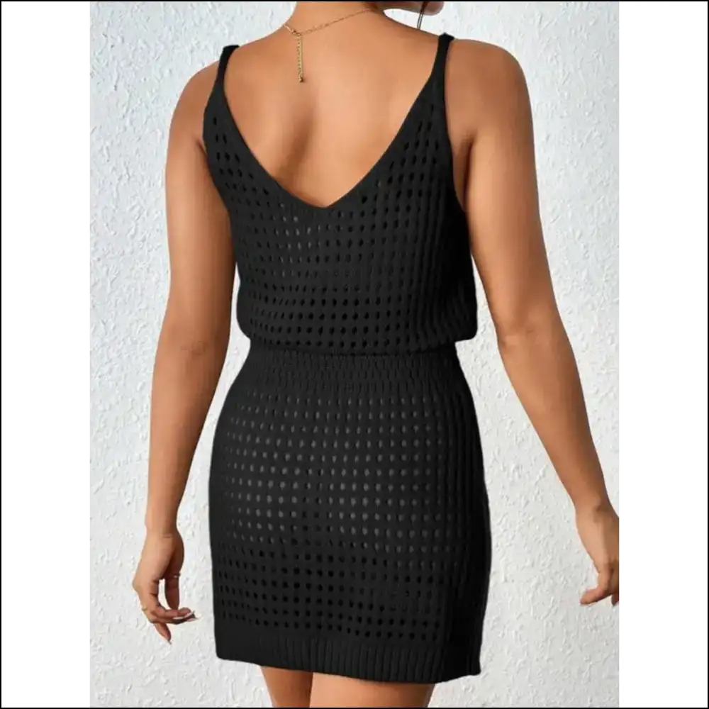 Unleash your Inner Goddess in our V-neck Sleeveless Cover-up Dress! πβ¨ - Cover-ups Swimwear on Sale Worldwide Shipping