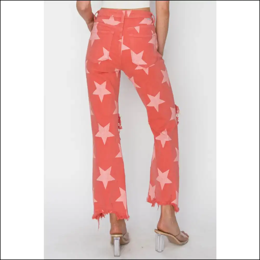 Unleash your Inner Star with Needful Things Distressed Pattern Jeans ππ - on Sale Worldwide Shipping