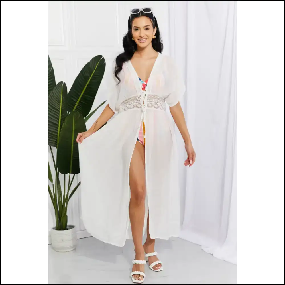 Unleash your Inner Sun Goddess with Marina West Swim: Cover-up Goals! 🌞✨ - White / one Size - Cover-ups Swimwear on Sale Worldwide Shipping