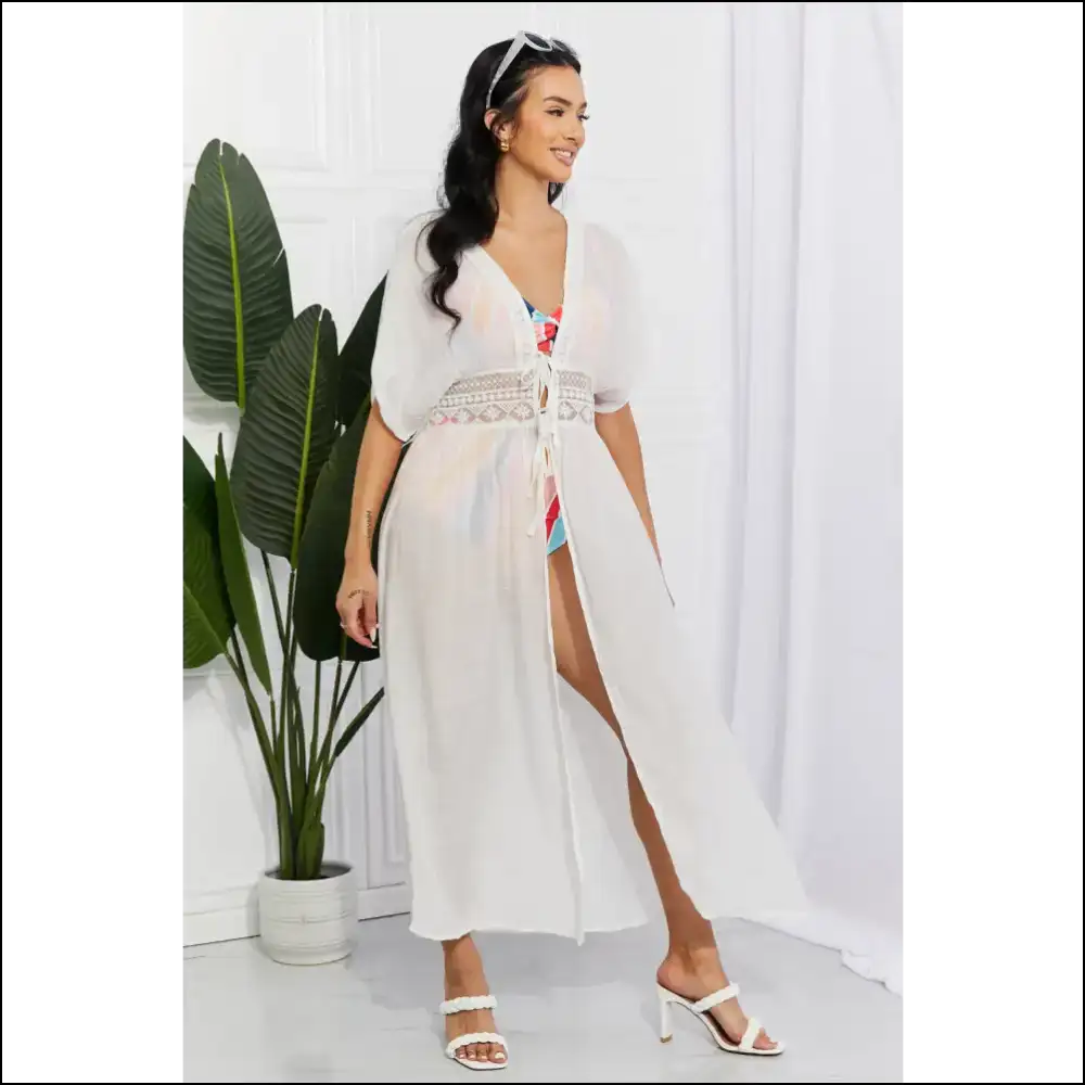 Unleash your Inner Sun Goddess with Marina West Swim: Cover-up Goals! 🌞✨ - White / one Size - Cover-ups Swimwear on Sale Worldwide Shipping