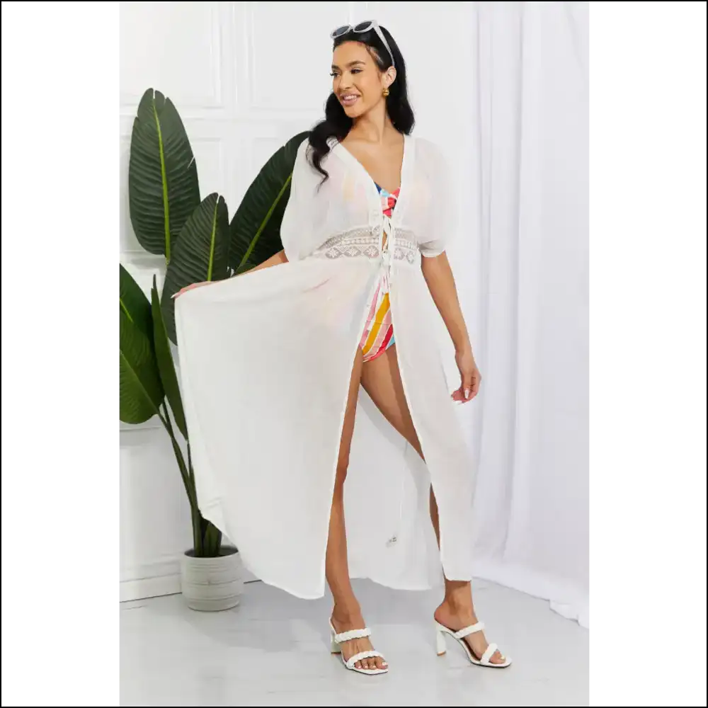 Unleash your Inner Sun Goddess with Marina West Swim: Cover-up Goals! 🌞✨ - White / one Size - Cover-ups Swimwear on Sale Worldwide Shipping
