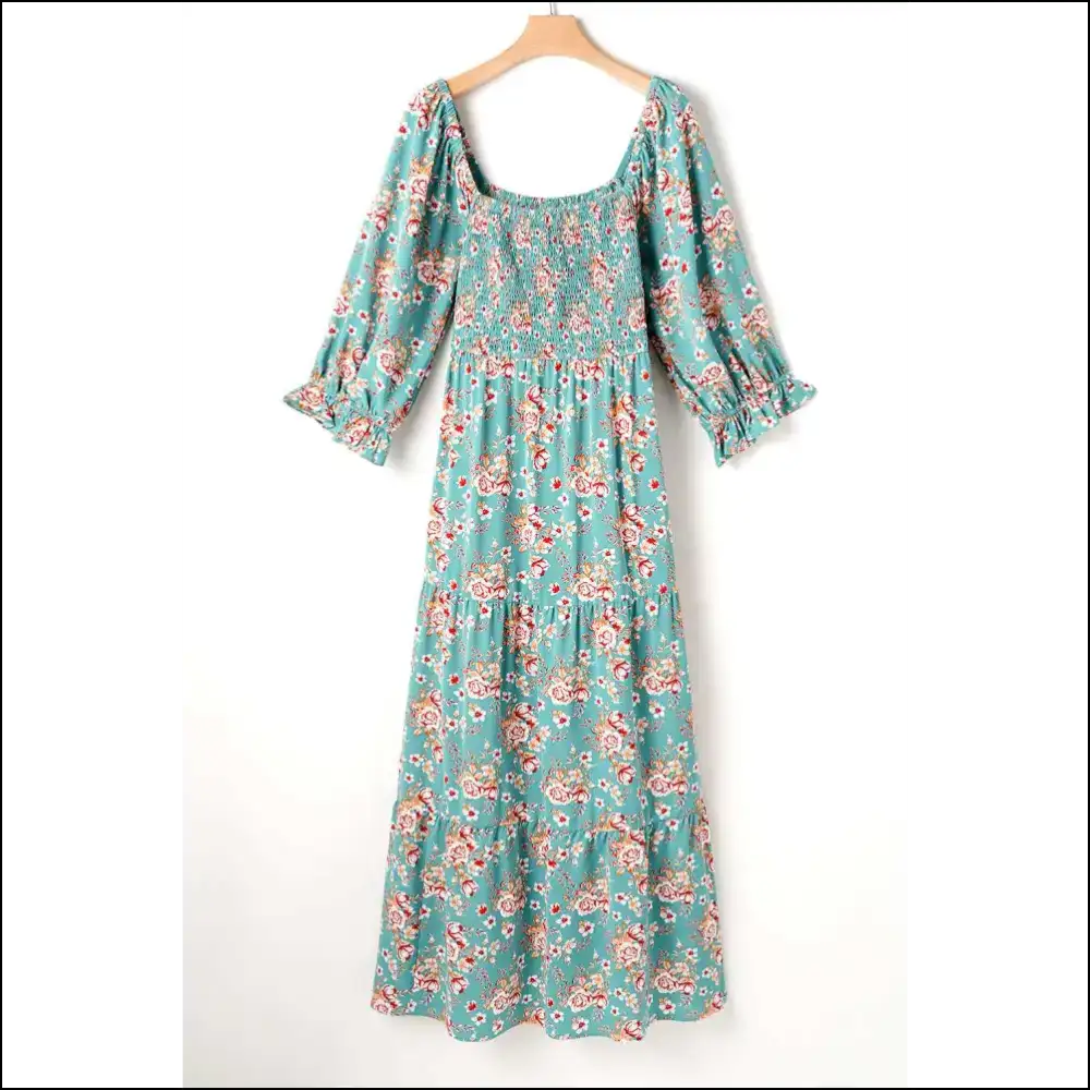 Vibrant Green Floral Print Maxi Dress: from Needful Things Stunning! ๐๐ผ - Plus Size Dresses on Sale Worldwide Shipping