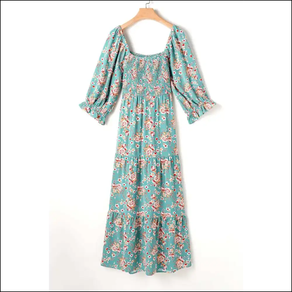 Vibrant Green Floral Print Maxi Dress: from Needful Things Stunning! ๐๐ผ - Plus Size Dresses on Sale Worldwide Shipping