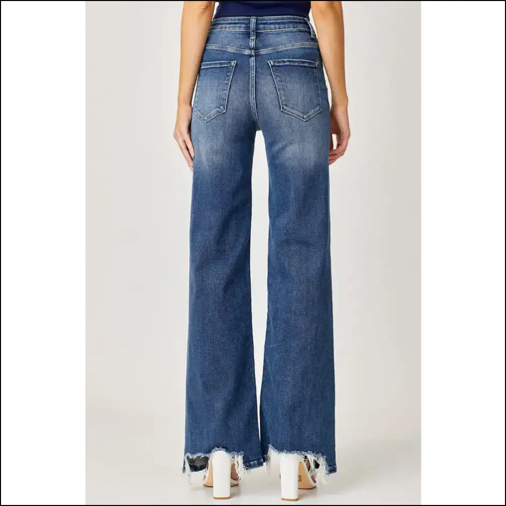 Walk of Fame? More Like Jeans—risen’s Frayed High Rise Stars! 🌟👖 - Jeans on Sale Worldwide Shipping