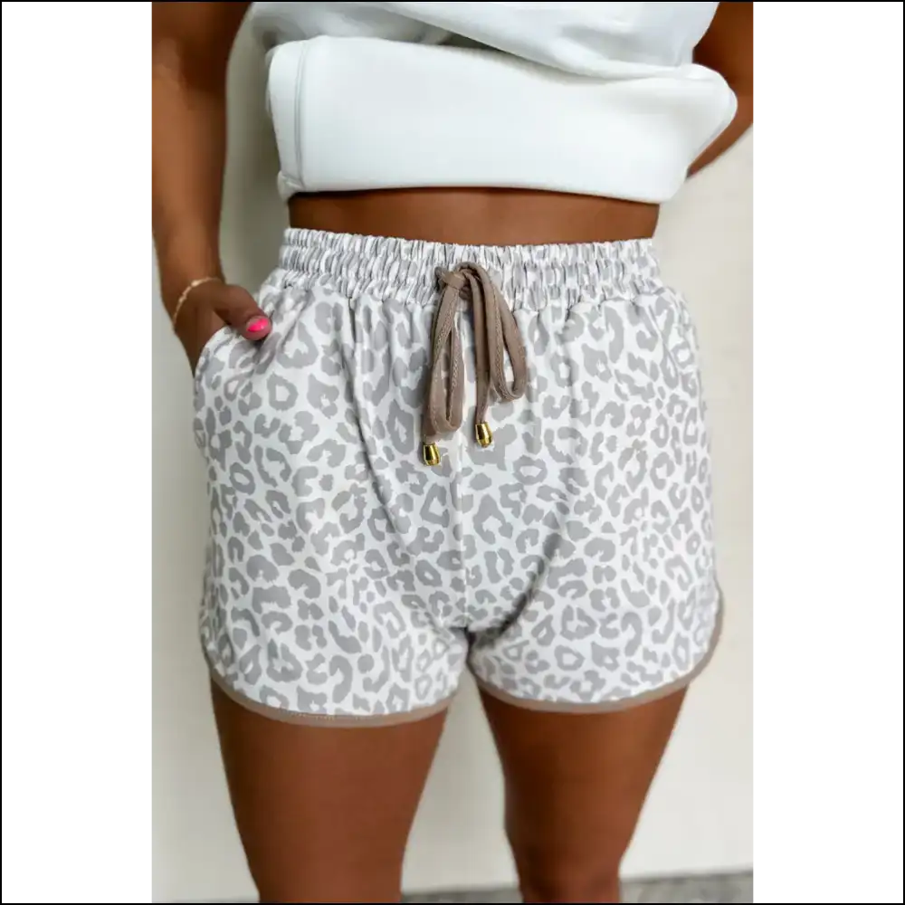 White Leopard Chic Shorts: so Comfy Itβs Criminal! π Needful Things - s - Shorts on Sale Worldwide Shipping