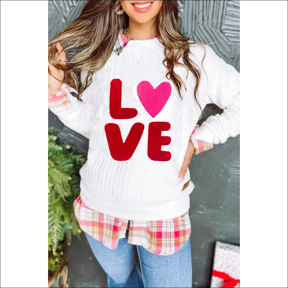 White Lucky Letter Sweatshirt: so Comfy Youll Think you Died π - Black White / s - Sweatshirts & Hoodies on Sale Worldwide Shipping