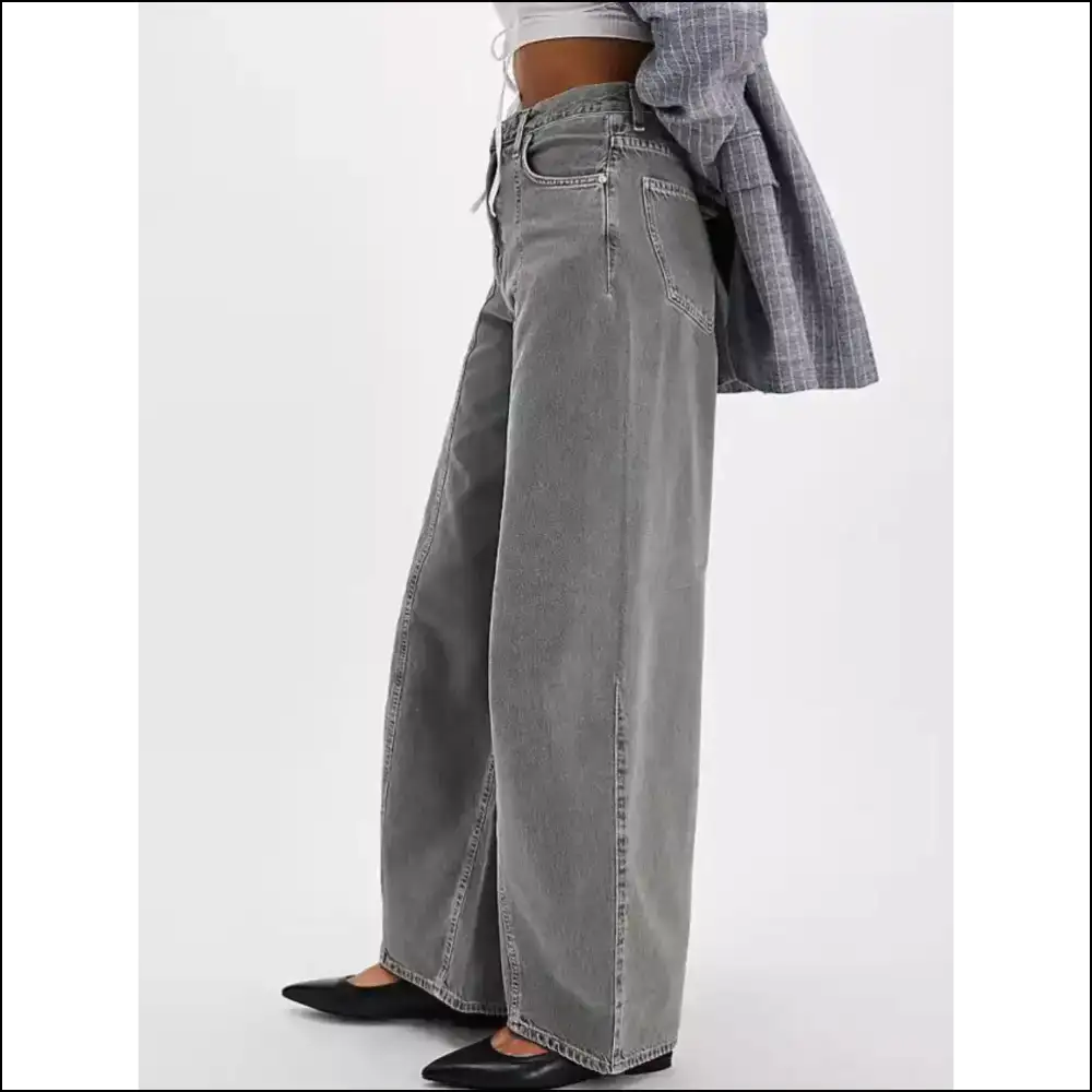 Wide Leg Jeans that Make you Feel Like a Fashionista Without the Pain! πβ¨ - on Sale Worldwide Shipping