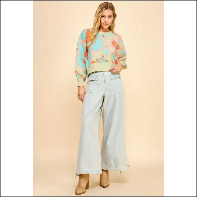 Wiggle in and Own it with Davi & Dani’s Drawstring Hem Wide Leg Jeans 👖✨ - on Sale Worldwide Shipping