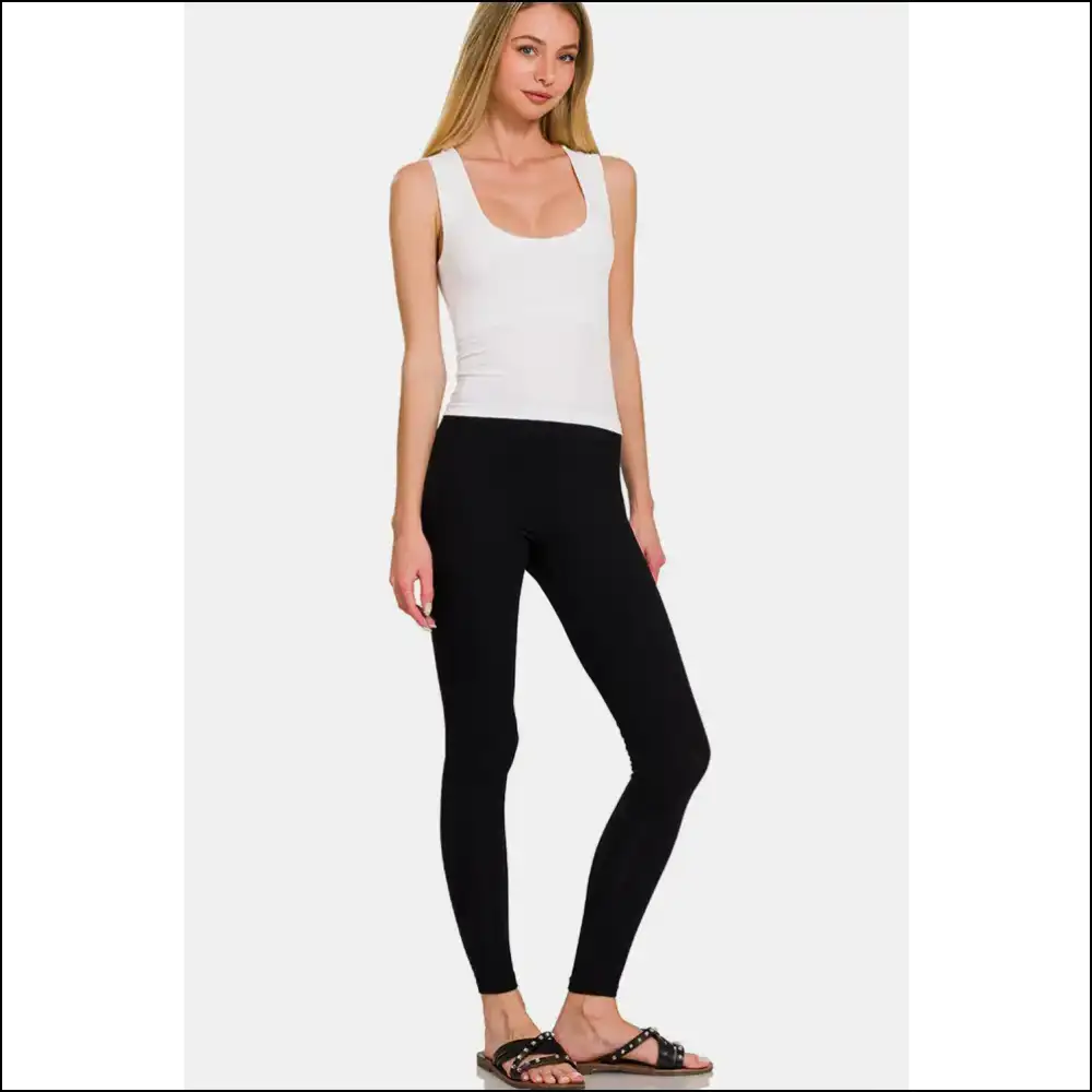 Zenana Cropped Padded Seamless Tank - Chic Comfort - Tops on Sale Worldwide Shipping