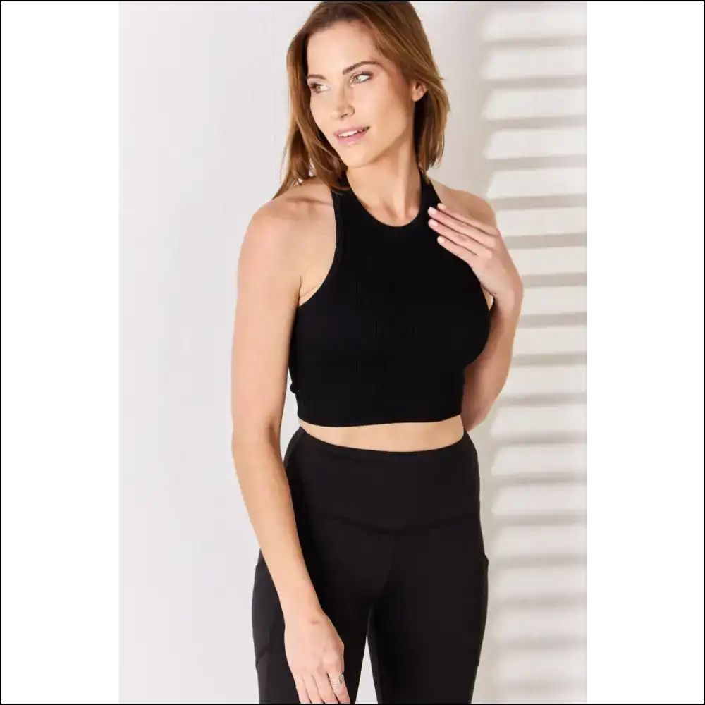 Zenana Full Size Ribbed Racerback: Look Good Feel Zen Af! - Tank Tops on Sale Worldwide Shipping