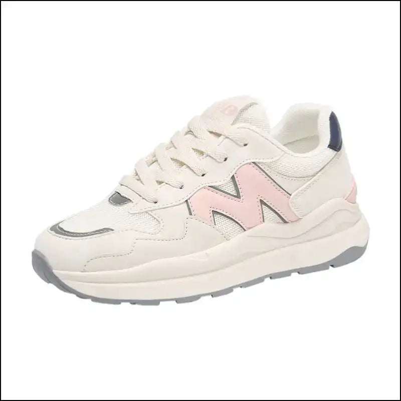 Round Toe Mesh Breathable Athletic Sneakers - Shoes