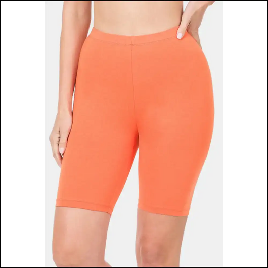 Zenana High Waist Bermuda Shorts - Chic Summer Essential - Coral / Xl - Bermudas