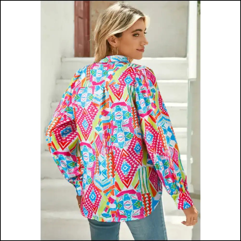 Needful Things: Multicolour Abstract Print Shirt – Instant Art - Blouses