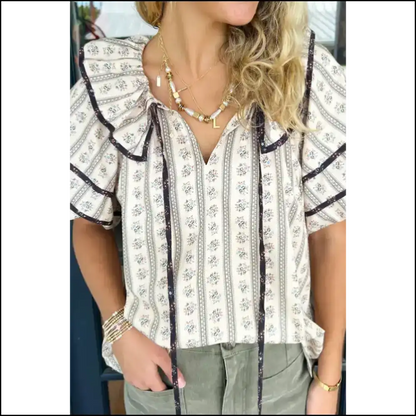 Chic White Ruffle: from Frumpy to Fabulous at Needful Things! 💀 🌺 - s - Blouses