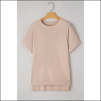 Jet Stream Textured Top: Dress Like Youre not Dead Yet 💀 - Dusty Pink / s - Blouses