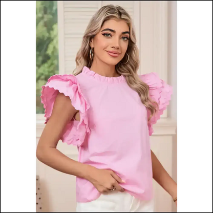 Bonbon Ruffle Sleeve: Needful Things’ ?I Woke Up Like This’ Blouse 😜 - Blouses