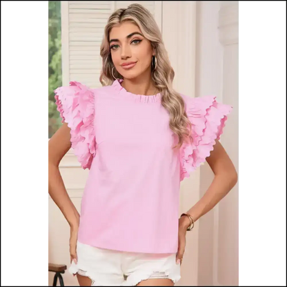 Bonbon Ruffle Sleeve: Needful Things’ ?I Woke Up Like This’ Blouse 😜 - s - Blouses