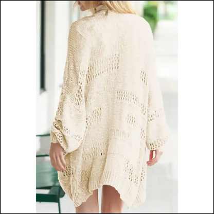 Apricot Hollowed Knit: Cardigan Confidence 🍑 Needful Things Cardigans