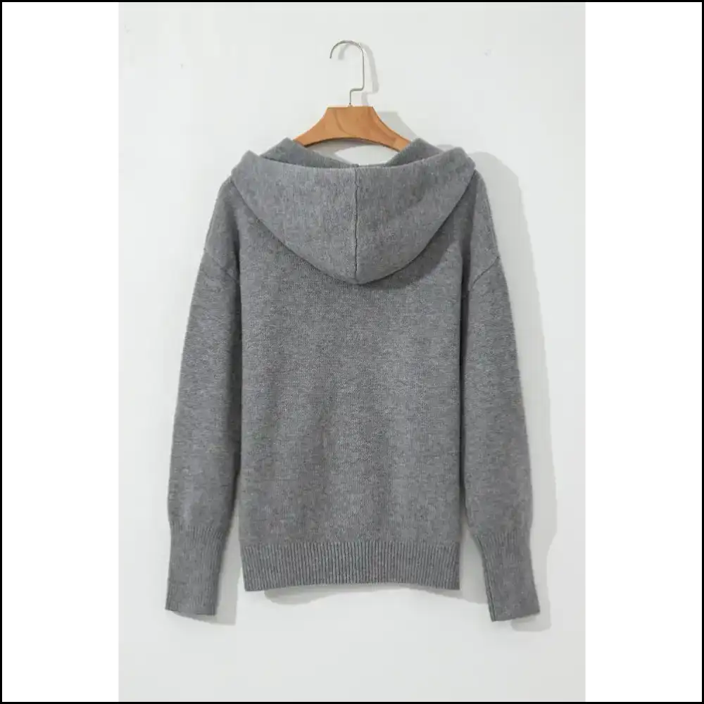 Medium Grey Hooded Cardigan: Finally a Sweater that Gets me 🤪 Needful Things Cardigans