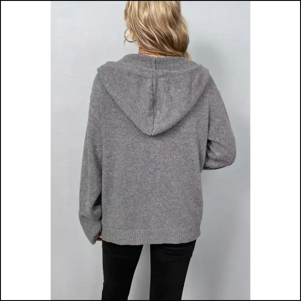 Medium Grey Hooded Cardigan: Finally a Sweater that Gets me 🤪 Needful Things Cardigans