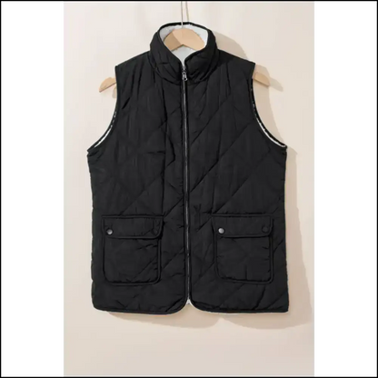 Needful Things: Cozy Black Quilted Fleece Vest so 🖤 Coats