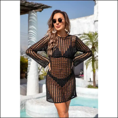 Fly High and Hide your ?Imperfect’ Wings with our Angel Cutout! 😇✨ - Black / m - Cover-ups