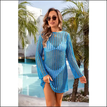 Fly High and Hide your ?Imperfect’ Wings with our Angel Cutout! 😇✨ - Sky Blue / s - Cover-ups