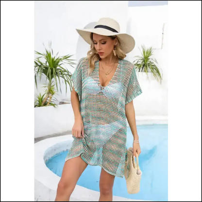 Spread your Wings Heavenly Diva! Angel Openwork for the Win! - Turquoise / one Size - Cover-ups
