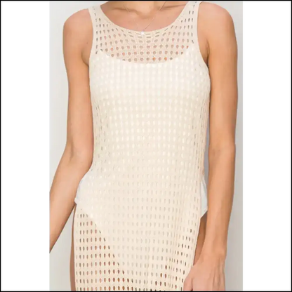 Embrace your Inner Summer Goddess with our Bohemian Crochet Backless Magic! 🌞✨ - Cover-ups