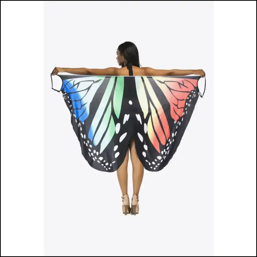 Butterfly Dreams Spaghetti Strap Cover Up - Red / one Size - Cover-ups