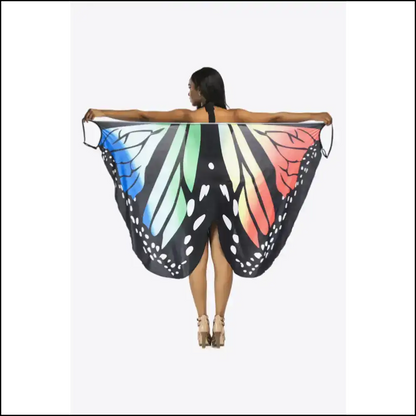 Butterfly Dreams Spaghetti Strap Cover Up - Red / one Size - Cover-ups