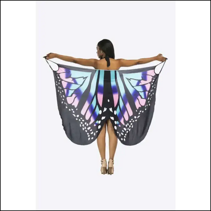 Butterfly Dreams Spaghetti Strap Cover Up - Blue / one Size - Cover-ups
