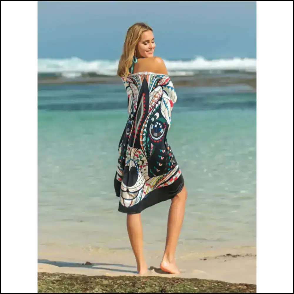 Chic Printed Spaghetti Strap Cover Up - Cover-ups