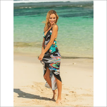 Chic Printed Spaghetti Strap Cover Up - Cover-ups